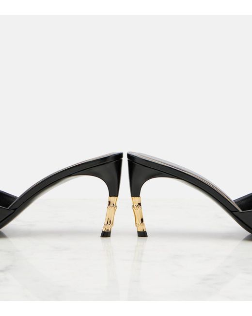 Gucci Black Castello Leather Mules