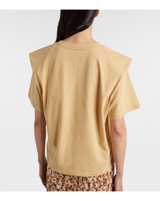 Isabel Marant Natural Cotton Jersey Top