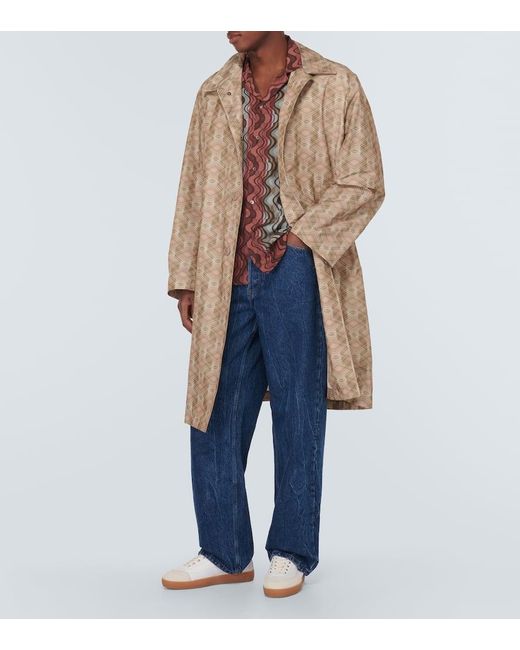 Baskets En Cuir Et Daim Dries Van Noten pour homme en coloris White