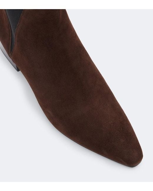Veronica Beard Brown Astra Suede Chelsea Boots