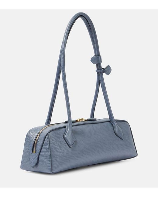 Alaïa Blue Le Teckel Medium Leather Shoulder Bag