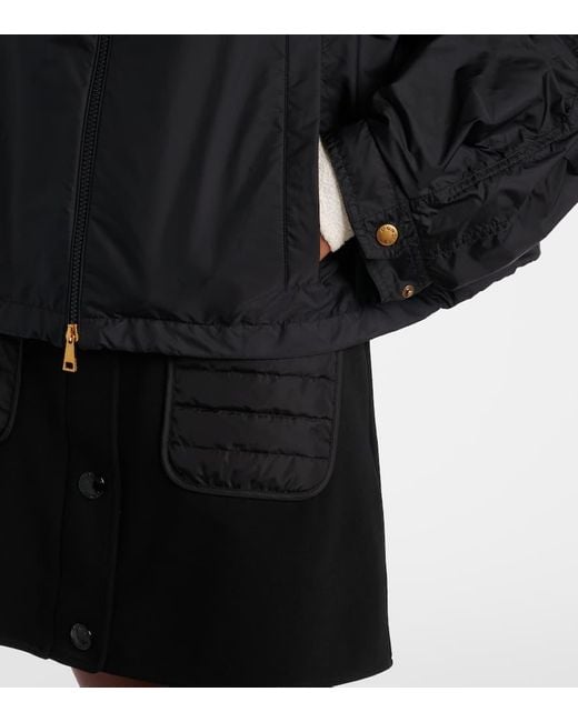 Moncler Black Regenmantel Vizille
