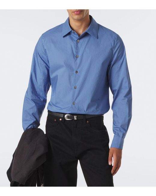 Our Legacy Blue Clean Cotton Shirt for men