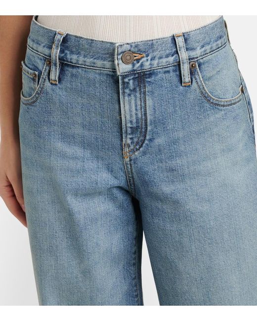 Ralph Lauren Blue Mercer Wide-Leg Jeans