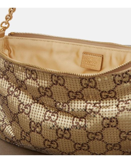 Gucci Gg Mini Metallic Mesh Shoulder Bag