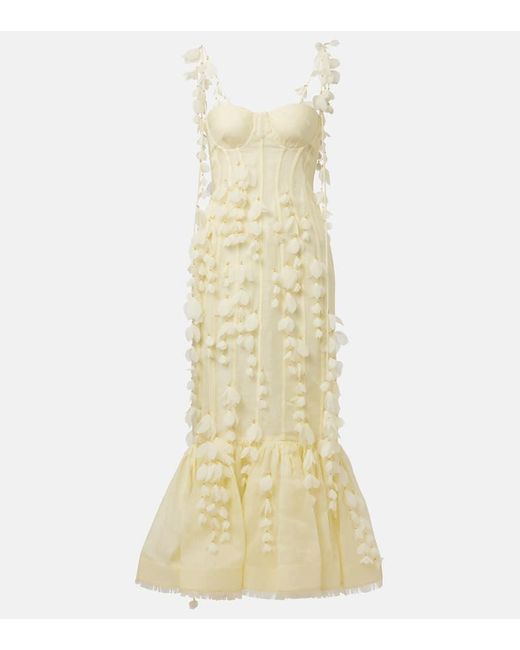 Abito Lungo Dawning di Zimmermann in Metallic