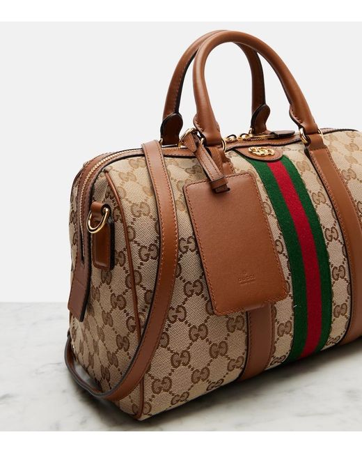 Gucci Brown Ophidia Medium Gg Tote Bag