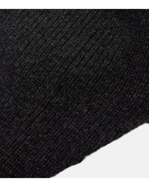 The Row Black Shiran Cashmere Beanie