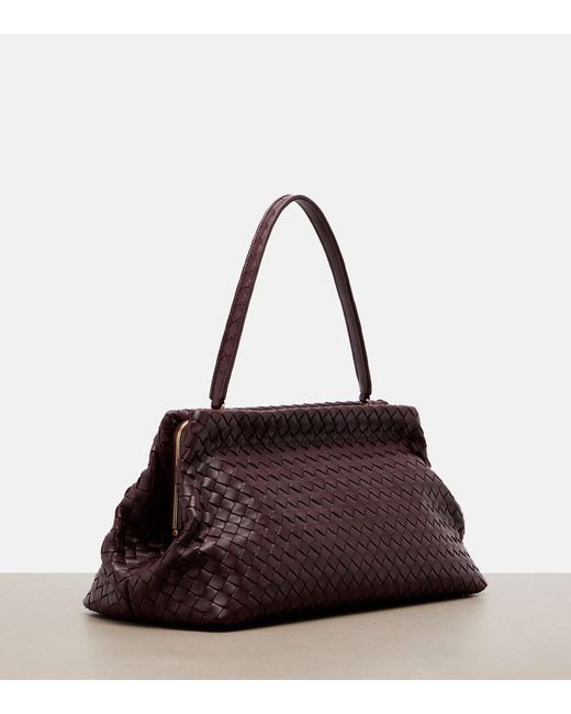 Bottega Veneta Purple The 1998 Intrecciato Leather Bowling Bag