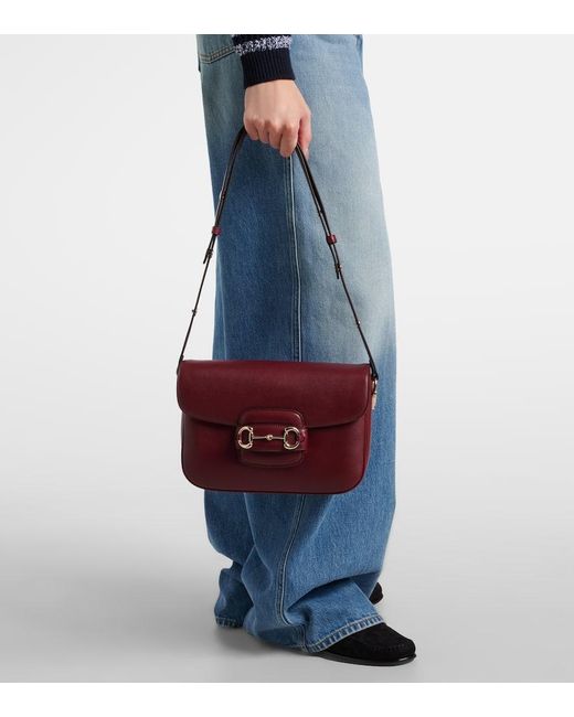 Gucci Purple Horsebit 1955 Medium Shoulder Bag