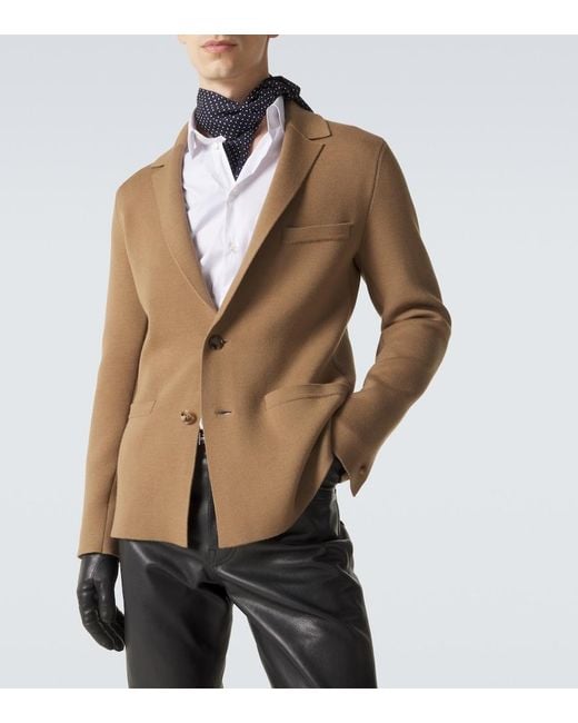 Tom Ford Brown Wool-Blend Jacket for men