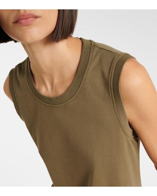 J.W. Anderson Green Cotton Jersey Minidress