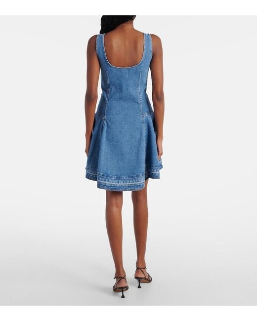 Jonathan Simkhai Blue Eleodra Denim Minidress