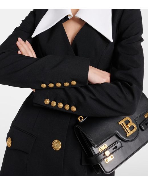 Balmain Black Button Dress