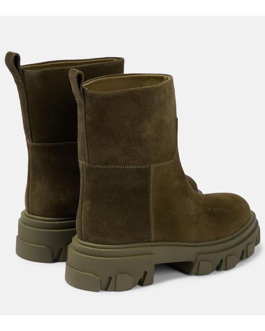 Gia Borghini Green Gia 23 Suede Boots