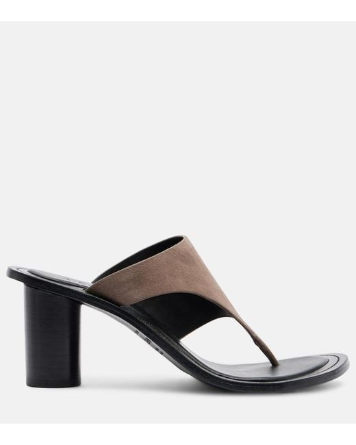 A.Emery Brown Hardie Suede Thong Sandals
