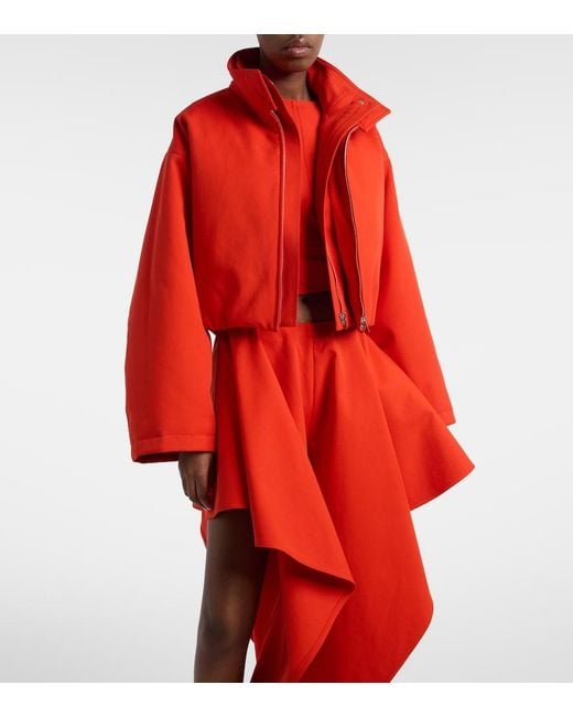 Alaïa Layered Cotton Bomber Jacket