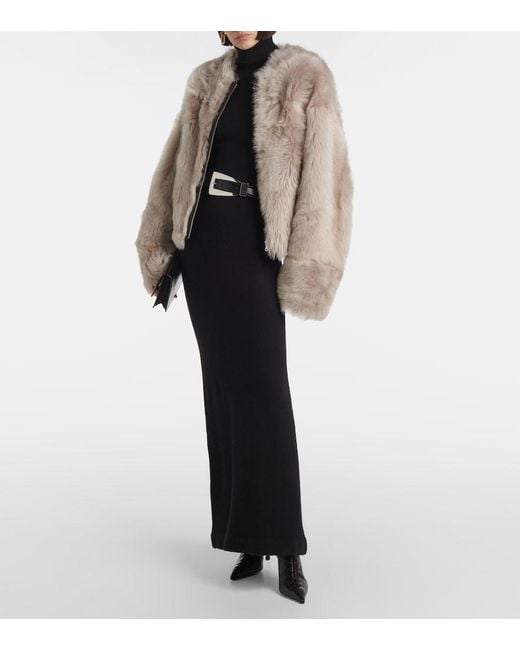 Nour Hammour Natural Dianne Shearling Jacket