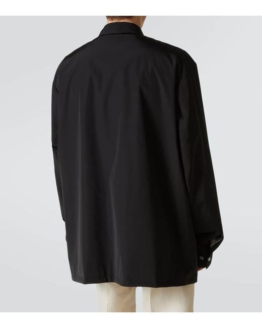 Rick Owens Black Tour Technical Overshirt for men