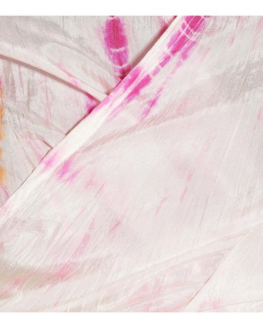 Top in seta di Anna Kosturova in Pink