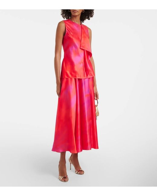 Jupe Longue Ameera Roksanda en coloris Red