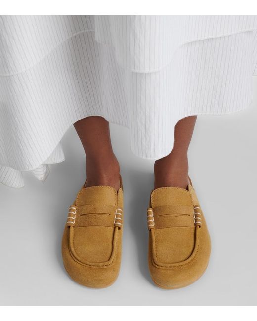 J.W. Anderson Natural Suede Mules