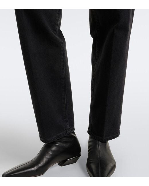 Agolde Black '80S Straight Jeans