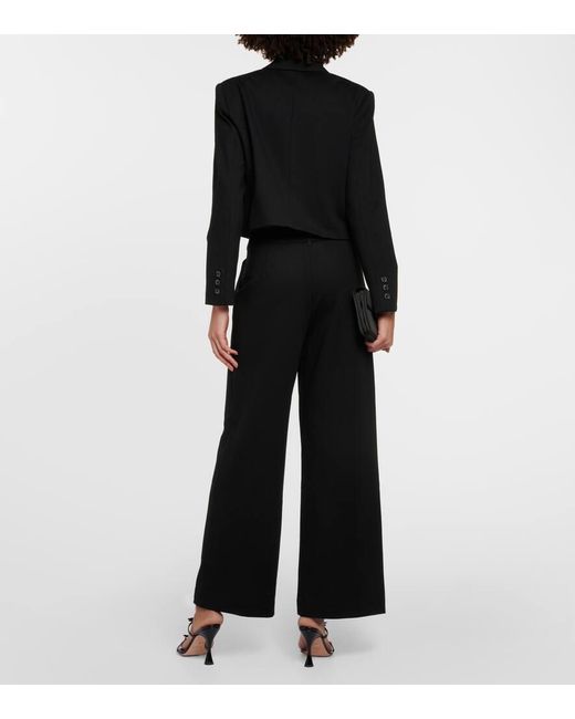 Velvet Black Anya Cropped Blazer