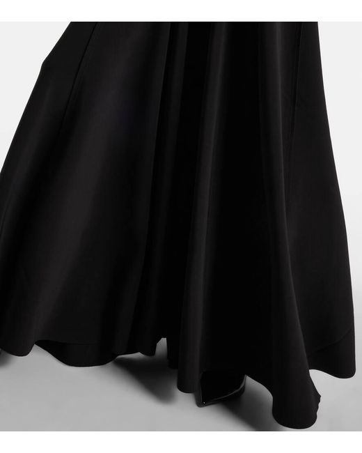 Norma Kamali Black Grace High-rise Jersey Maxi Skirt