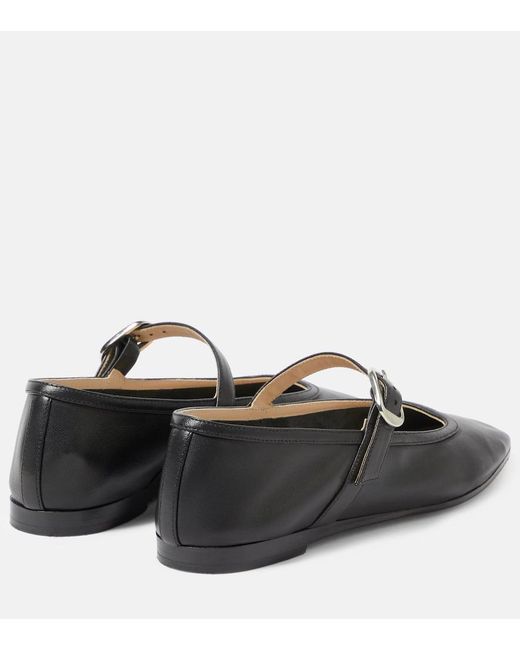 Le Monde Beryl Black Ballerinas Aus Leder