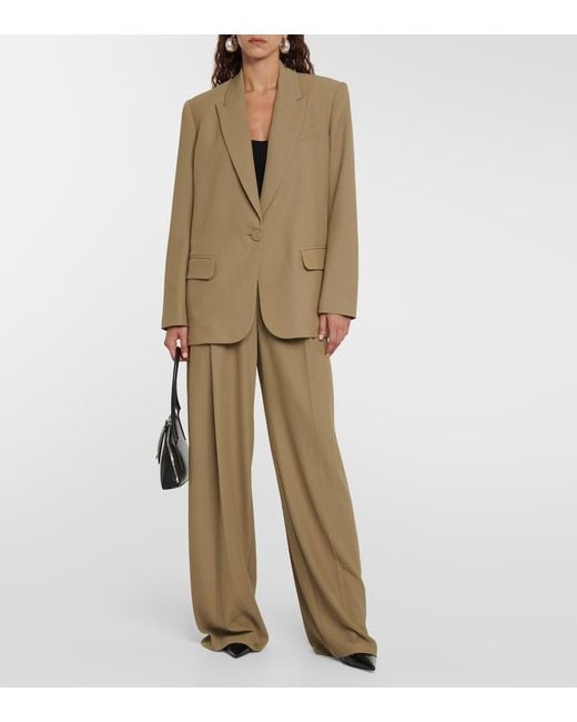 The Sei Green Single-Breasted Blazer