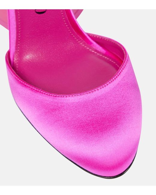 The Attico Multicolor Luz Satin Pumps