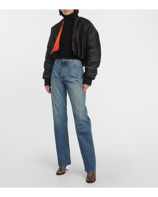 Bomber Oversized Alaïa de color Black