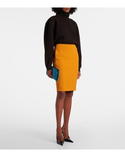 Saint Laurent Black Wool Turtleneck Sweater