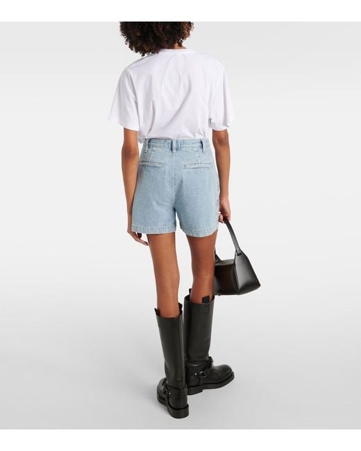 Agolde Blue Becker Denim Shorts