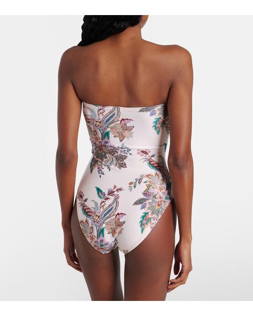Zimmermann White 'Rihannon' One-Piece Swimsuit