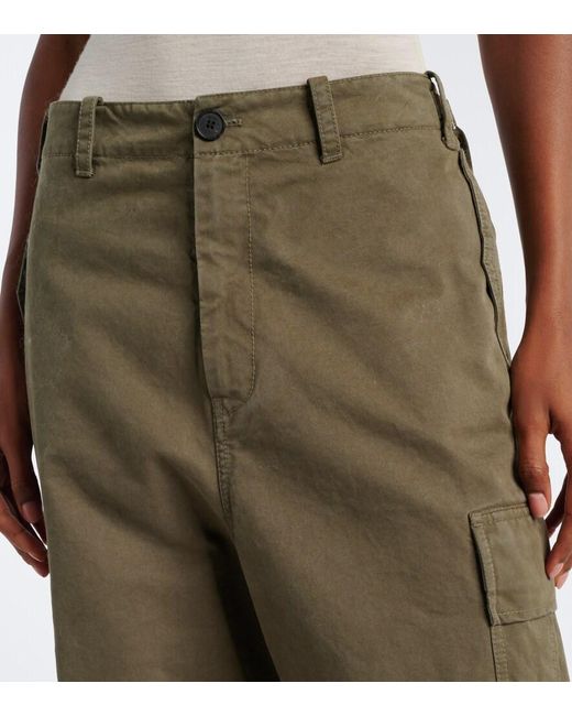 Fendi Green Denim Cargo Pants