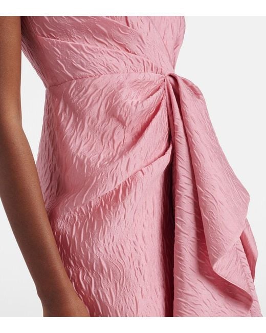 Roksanda Pink Draped Midi Dress