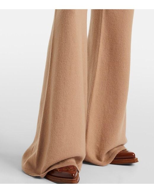 Gabriela Hearst Natural Kaulike Cashmere Flared Pants