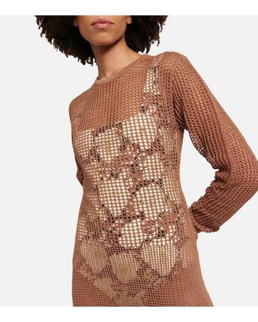 Sir Brown Dulcie Cotton-Blend Maxi Dress