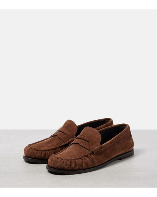 Mocassini Laurent di Saint Laurent in Brown