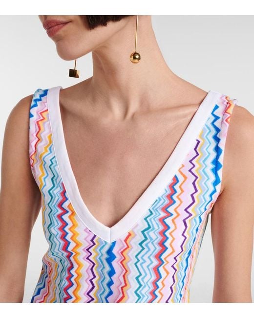 Missoni Blue Zigzag Minidress