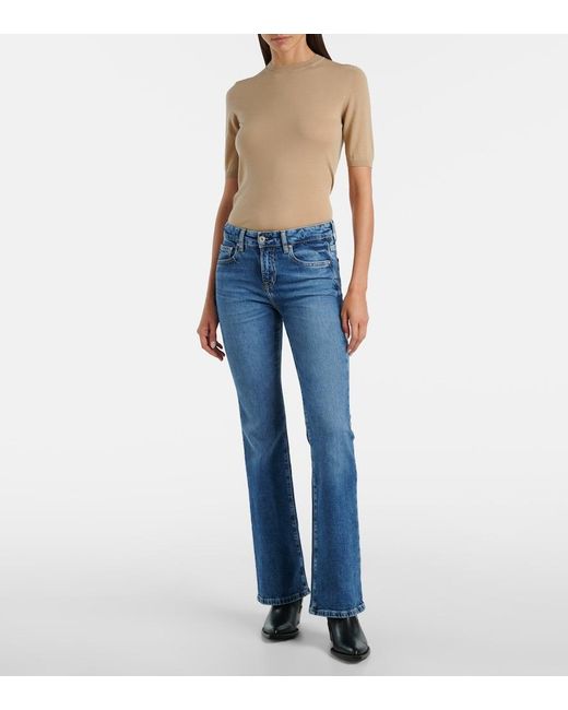 AG Jeans Blue Sophie Mid-Rise Bootcut Jeans