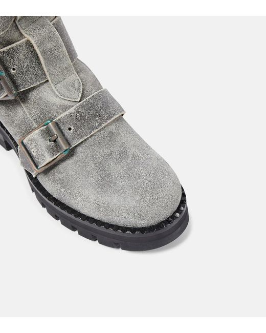 Vivienne Westwood Gray Ankle Boots aus Leder