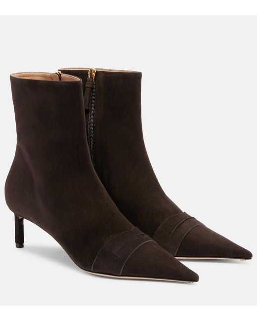 Tom Ford Brown 55 Suede Ankle Boots