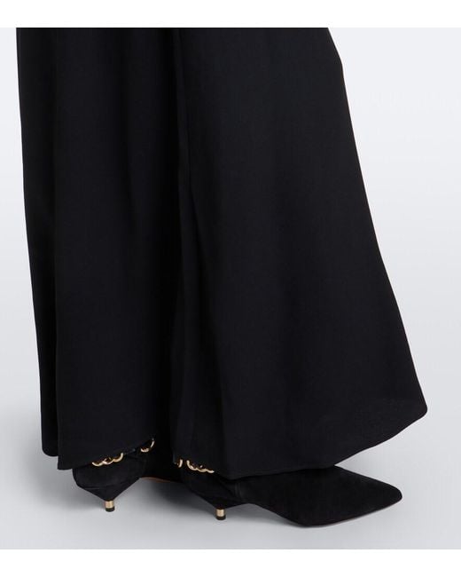 Isabel Marant Black Samsha Embellished Crepe Maxi Dress