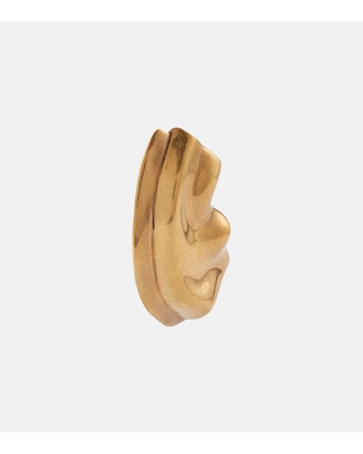 Khaite White Amato-Plated Earrings