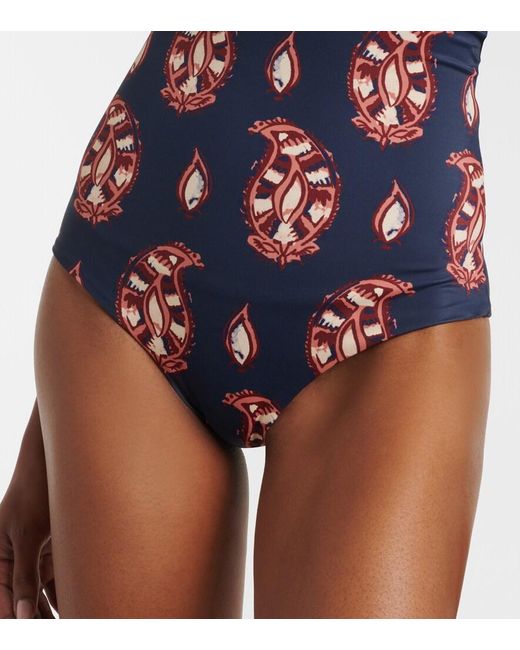 Johanna Ortiz Blue Printed Swimsuit