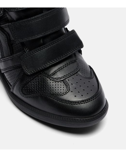 Isabel Marant Black Bekett Leather Sneakers