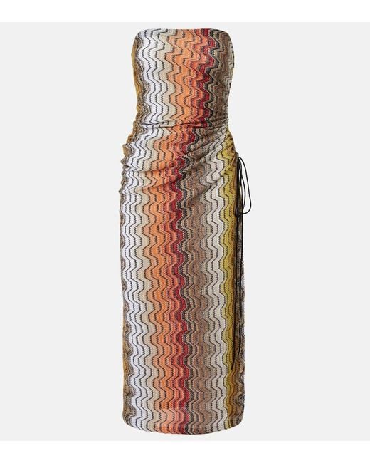 Missoni Multicolor Wave Lame Beach Dress
